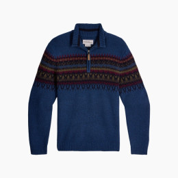 Pánsky sveter Roayal Robins Arch Rock 1/4 Zip modrá Oceana Htr Kirkwood Pt