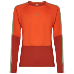 Pánske funkčné tričko Icebreaker Men Merino 200 Oasis+ LS Crewe oranžová Aga/Fer/Seag/Cb