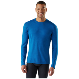 Pánske funkčné tričko Smartwool M Classic Thermal Merino Base Layer Crew modrá NIVAL BLUE