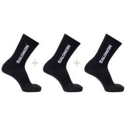 Ponožky Salomon Everyday Lite Crew 3-Pack čierna Black