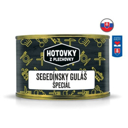 Hlavné jedlo Hotovky z plechovky Segedínsky guláš špeciál 400g