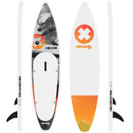 Paddleboard Elements Gear RYSO 12.6 sivá grey