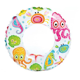 Kruh Intex Lively Print Swim Ring 59230NP ružová PinkOctopAndFriends