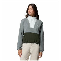 Dámska mikina Columbia Sequoia Grove™ Ii Half Zip Fleece sivá Sedona Sage, Greenscape, Tea Light