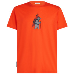 Pánske tričko Icebreaker Men Merino 150 Tech Lite Bear Tour červená Fervid