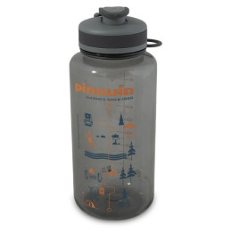 Fľaša Pinguin Tritan Fat Sport 1000 ml sivá grey