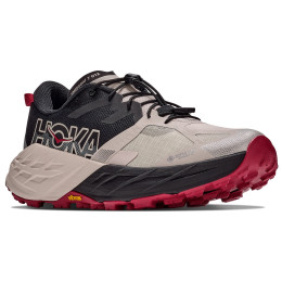Pánske bežecké topánky Hoka Speedgoat 7 GTX sivá/červená Black / River Rock Grey
