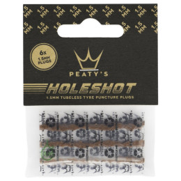 Opravná sada Peaty´s Holeshot sada náhradních knotů (6X 1.5Mm) hnedá
