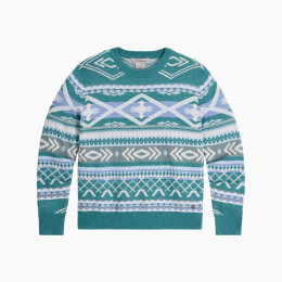 Dámsky sveter Roayal Robins W Westlands Pullover modrá/biela Mineral Htr Acacia Pt