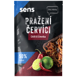 Jedlé červy Sens Korenení červíci - Chilli & Limetka 12 g