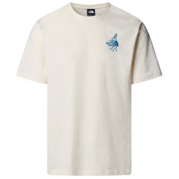 Pánske tričko The North Face U Powder Days Relaxed S/S Tee-Graphic biela White Dune