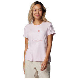 Dámske tričko Columbia Sloan Ridge Graphic Short Sleeve Tee ružová Pink Dawn Heather
