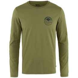 Pánske tričko Fjällräven Forever Nature Badge LS svetlo zelená