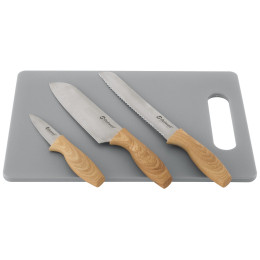 Lopárik a nože Outwell Caldas Knife Set hnedá