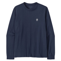 Pánske tričko Patagonia M's L/S MW Hut Tripper Skyline T-Shirt modrá New Navy