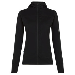 Dámska funkčná mikina Icebreaker W M 300 Descender LS Zip Hoodie čierna Black