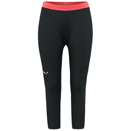 Dámske 3/4 spodky Salewa Cristallo Warm Amr W 3/4Tight. čierna/oranžová Black Out