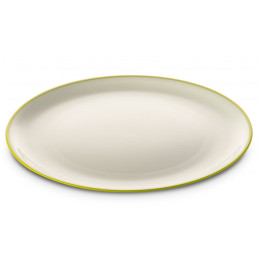 Tanier Omada SANALIVING Dinner Plate 24xh2cm biela/zelená