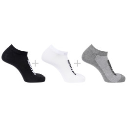 Ponožky Salomon Everyday Lite Low 3-Pack čierna/sivá Black / White / Frost Gray