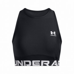 Dámsky top Under Armour HeatGear Rib Tank čierna/biela Black