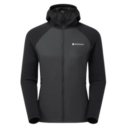 Dámska zimná bunda Montane F Sirocco Lite Hoodie čierna BLACK
