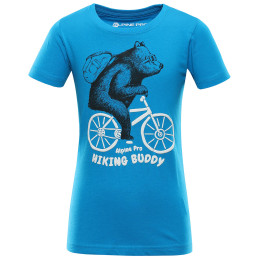 Detské tričko Alpine Pro Monco modrá neon atomic blue