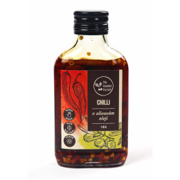 Hotové jedlo Na Italské farmě Chilli V Olivovém Oleji