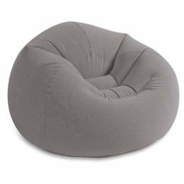 Nafukovacie kreslo Intex Beanless Bag Chair sivá grey