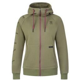 Dámska mikina Rafiki Nuria Zip tmavozelená burnt olive