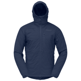 Pánska bunda Norrona lyngen Alpha100 Zip Hood tmavomodrá Indigo Night