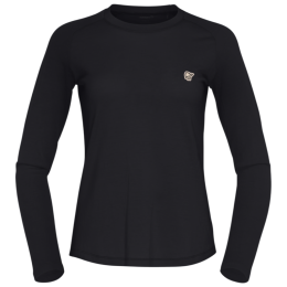 Dámske tričko Norrona femund pureUll Long Sleeve čierna Caviar Black