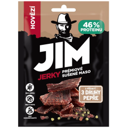 Sušené mäso Jim Jerky Jerky hovädzie 3 korenia 23g