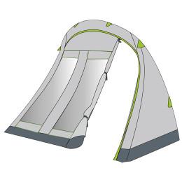 Pripojiteľný prístrešok Coleman Porch with closure 4 P tent