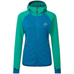 Dámska mikina Mountain Equipment W's Eclipse Hooded Jacket modrá/zelená Mykonos/Deep Green