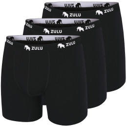 Pánske boxerky Zulu Merino 160 6in 3-pack čierna black