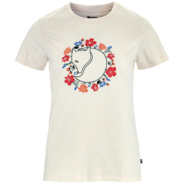 Dámske tričko Fjällräven Fjällblomster Fox T-shirt W biela Chalk White