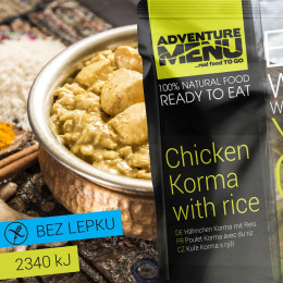 Adventure Menu Kurča Korma s ryžou 400 g