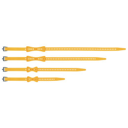 Set univerzálnych pásikov Sea to Summit Stretch-Loc Set - 20mm 4 Pack žltá Yellow