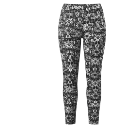 Dámske funkčné spodky Smartwool W Classic Thermal Merino Base Layer Bottom čierna/biela BLACK DECOR FLORAL