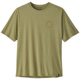 Pánske tričko Patagonia Men's Capilene Cool Daily Shirt - Spoke Stencil zelená Gumtree Green - Light Gumtree Green X-Dye