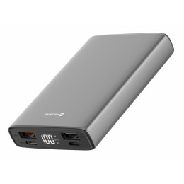 Powerbanka Swissten Aluminum 10000 mAh šedá