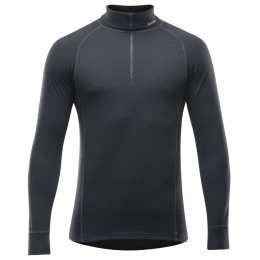 Pánsky rolák Devold Duo Active Man Zip Neck čierna Black