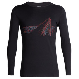 Pánske triko Icebreaker Mens 200 Oasis Deluxe Raglan LS Crewe La Meije