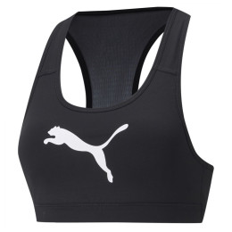 Športová podprsenka Puma Mid Impact 4Keeps Graphic Bra PM čierna/biela black