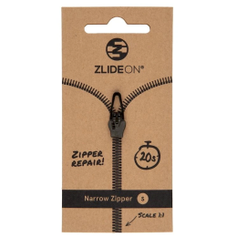 Náhradný zips ZlideOn Opravný jezdec pro úzké zipy - S čierna black