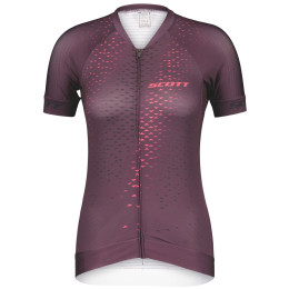 Dámsky cyklistický dres Scott W's RC Pro SS fialová dark purple/carmine pink