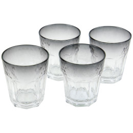 Sada pohárov Bo-Camp Tumbler 200 ml - 4ks sivá Smoke
