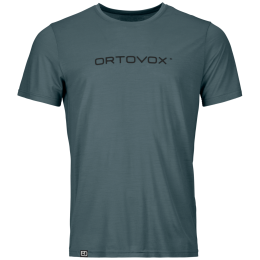 Pánske funkčné tričko Ortovox 150 Cool Brand Ts M sivá/čierna Dark Arctic Grey