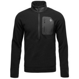 Pánska mikina Black Diamond Rift HZ Fleece Jacket čierna Black-Black