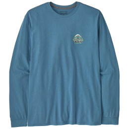 Pánske tričko Patagonia Long-Sleeved Great Waves Responsibili-Tee modrá Shore Blue